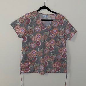 Heart uniform scrub top